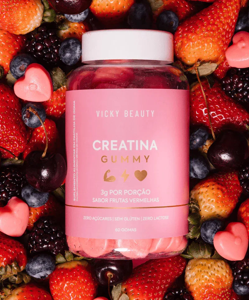 Creatina Vicky Beauty - Frutas Vermelhas - Exclusive Beauty