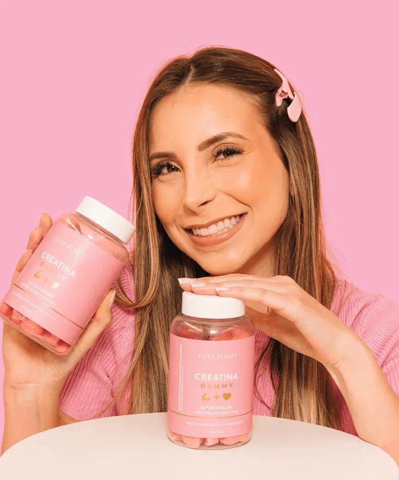 Creatina Vicky Beauty - Frutas Vermelhas - Exclusive Beauty