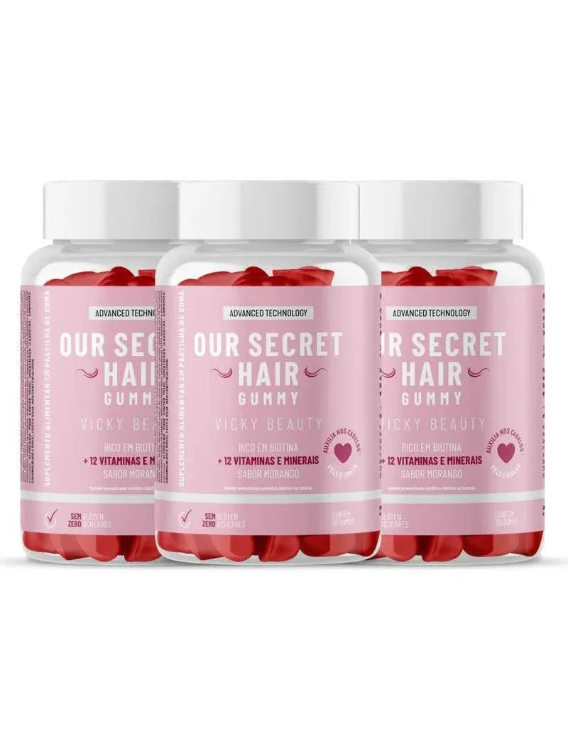 Leve 3 unidades do HAIR GUMMY - Exclusive Beauty