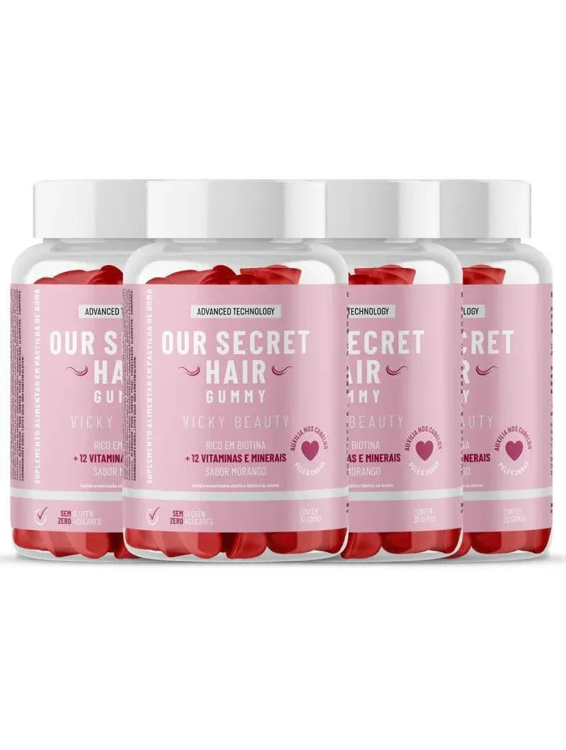 Leve 4 unidades do HAIR GUMMY - Exclusive Beauty